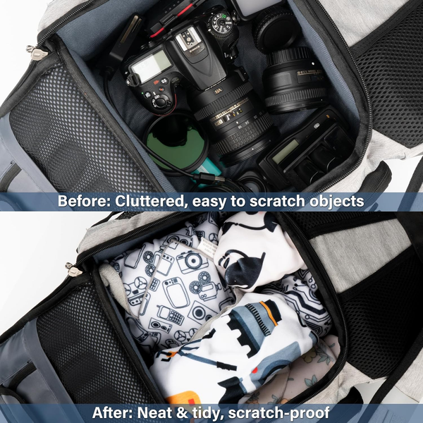 Protective Wrap, Self-Adhesive Magic Cloth Camera Wrap, Storage Cloth, Anti-Scratch, Dustproof, Washable Lens Pouch for DSLR, Smartphones, Laptops, Cosmetic