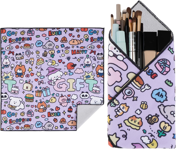 Protective Wrap, Self-Adhesive Magic Cloth Camera Wrap, Storage Cloth, Anti-Scratch, Dustproof, Washable Lens Pouch for DSLR, Smartphones, Laptops, Cosmetic