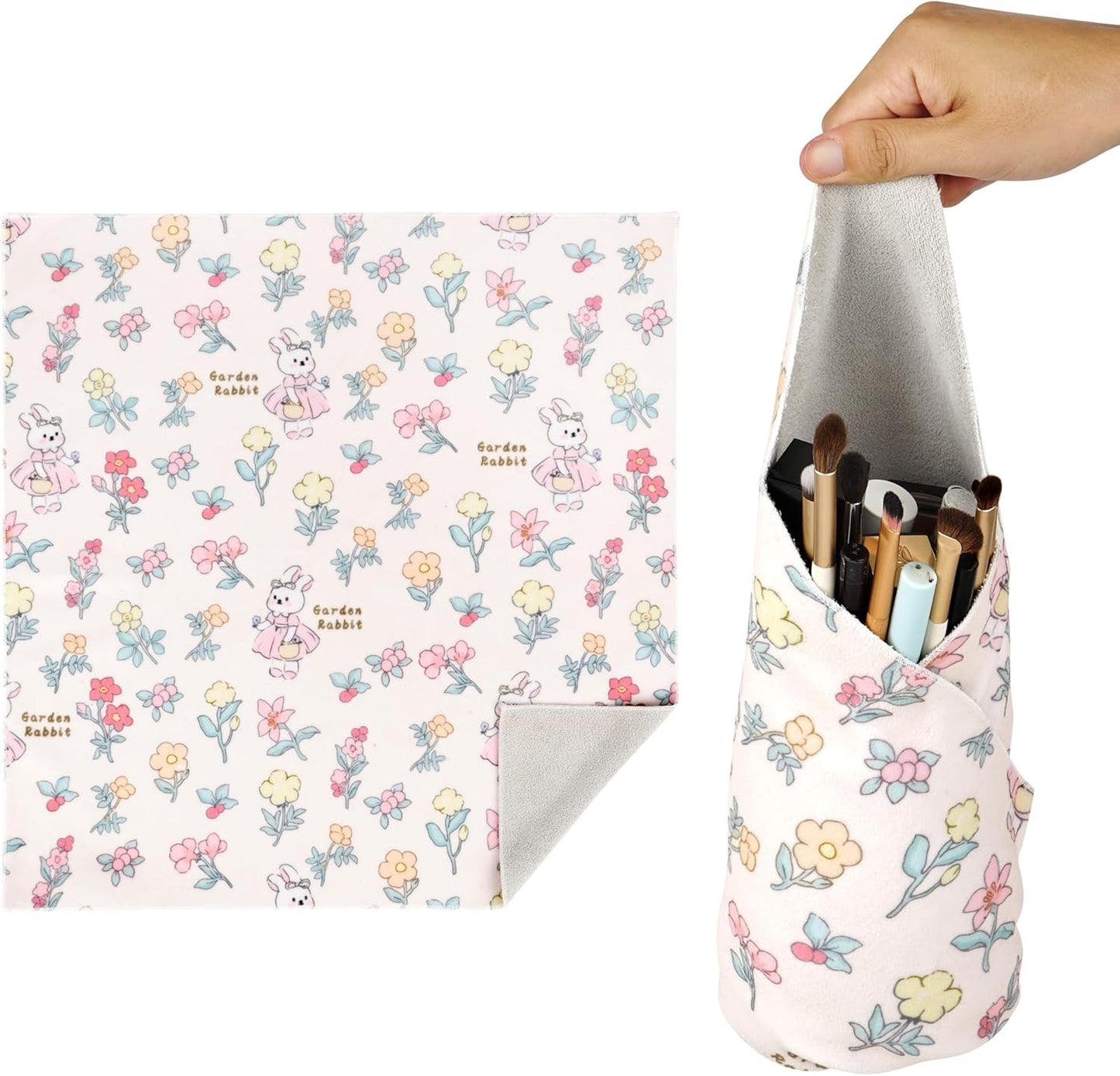 Stylish Self-Adhesive Magic Cloth Makeup Bag - Portable Cosmetic Pouch & Camera Lens Wrap for Travel & Daily Essentials