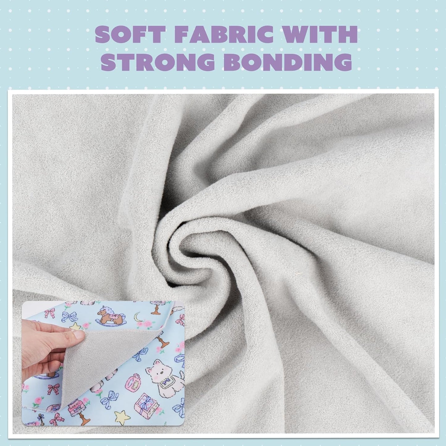 27.6" Self-Adhesive Cat Grooming Wrap - Magic Cloth Restraint for Nail Cutting & Storage Case Kit for Pets (Up to 15lbs)