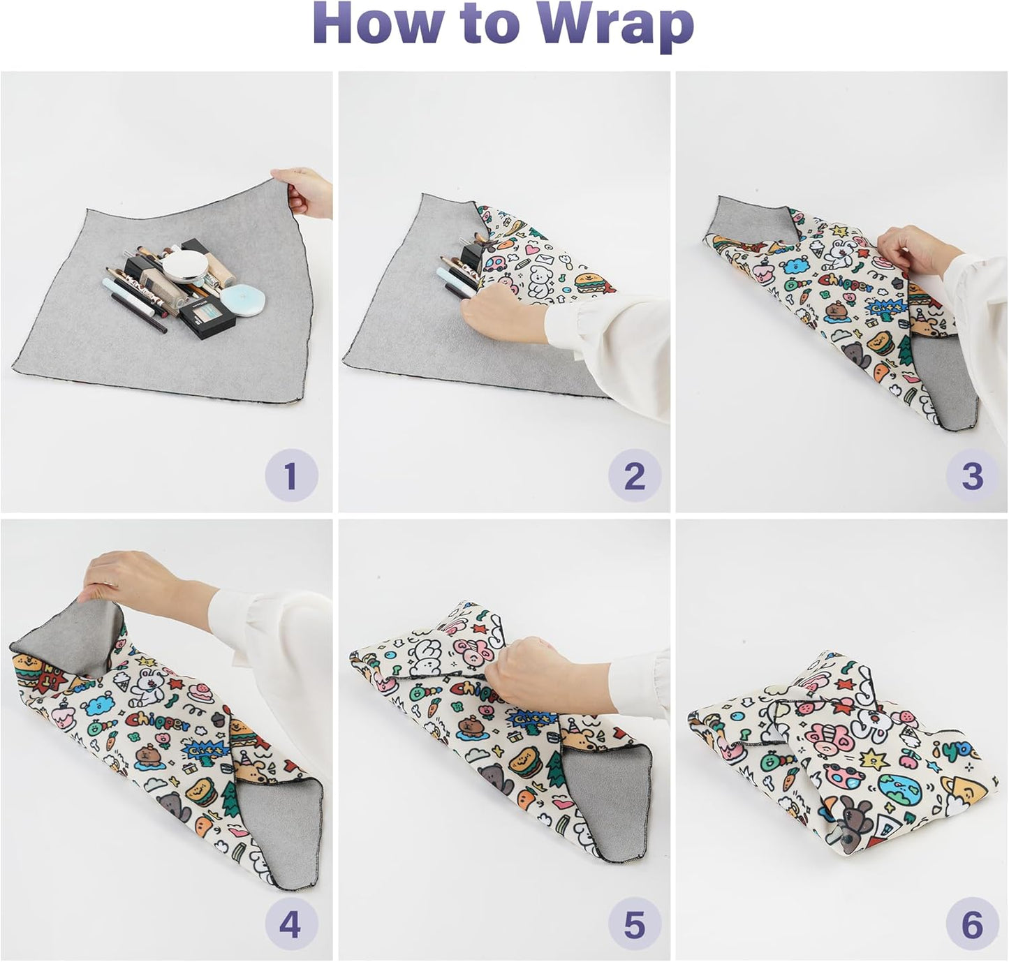 Protective Wrap, Self-Adhesive Magic Cloth Camera Wrap, Storage Cloth, Anti-Scratch, Dustproof, Washable Lens Pouch for DSLR, Smartphones, Laptops, Cosmetic