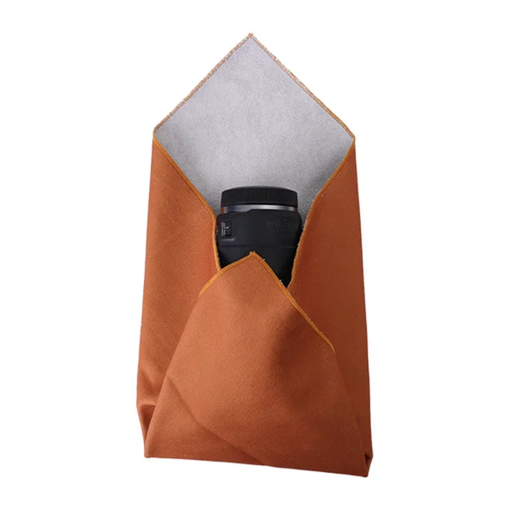 Dustproof Self Adhesive Lens Wrapping Cloth for Camera Tablet Mobile Protective Wrap Soft Cleaning Cloth Camera Bag Insert