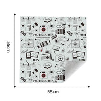 Dustproof Self Adhesive Lens Wrapping Cloth for Camera Tablet Mobile Protective Wrap Soft Cleaning Cloth Camera Bag Insert