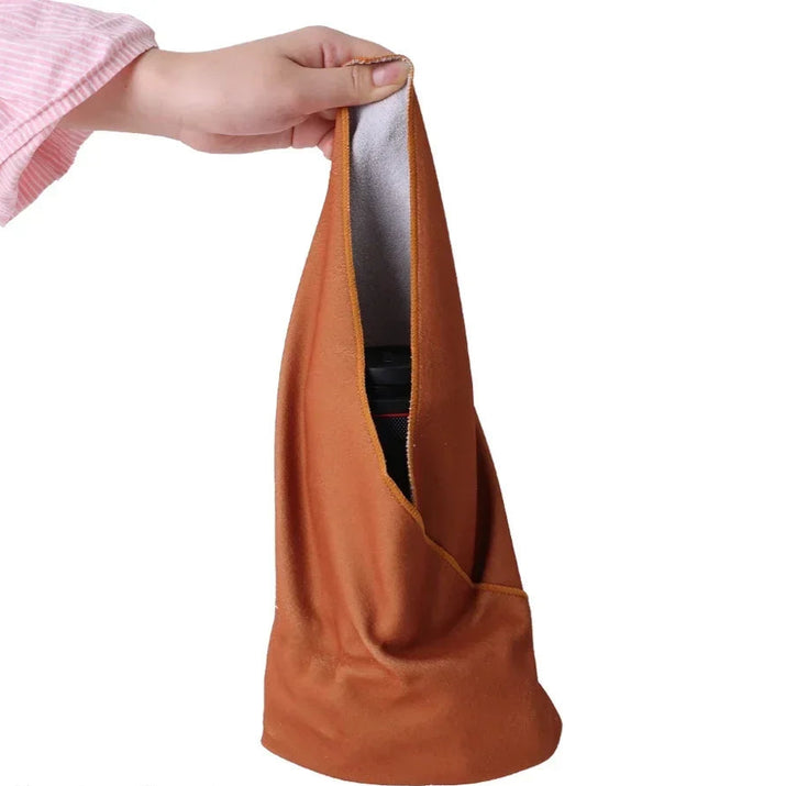 Dustproof Self Adhesive Lens Wrapping Cloth for Camera Tablet Mobile Protective Wrap Soft Cleaning Cloth Camera Bag Insert