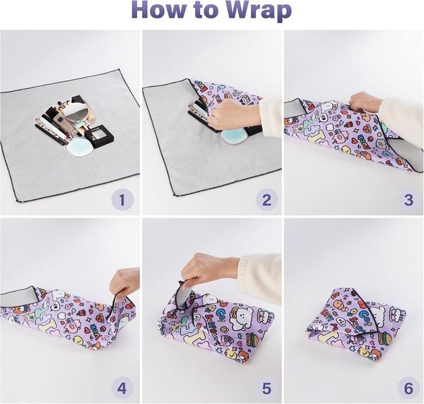 Protective Wrap, Self-Adhesive Magic Cloth Camera Wrap, Storage Cloth, Anti-Scratch, Dustproof, Washable Lens Pouch for DSLR, Smartphones, Laptops, Cosmetic