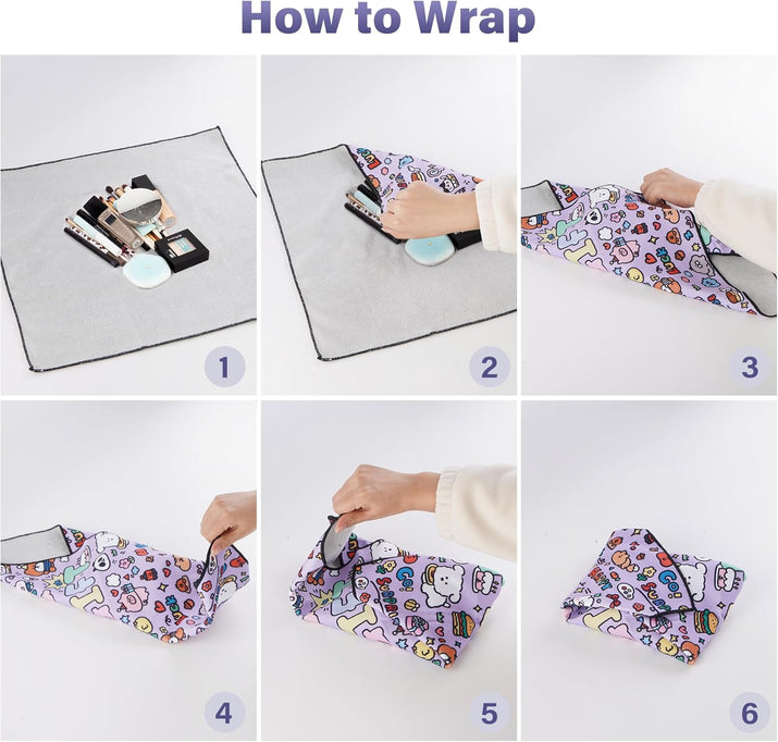 Protective Wrap, Self-Adhesive Magic Cloth Camera Wrap, Storage Cloth, Anti-Scratch, Dustproof, Washable Lens Pouch for DSLR, Smartphones, Laptops, Cosmetic