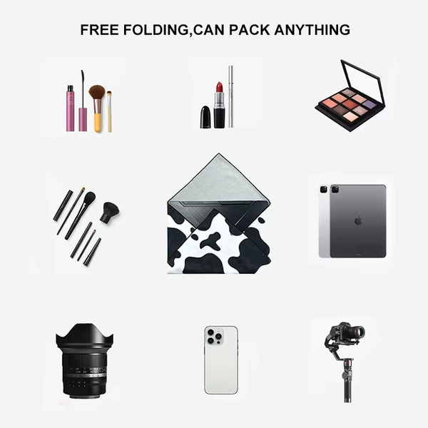 Toiletries Cosmetic Makeup Brushes Storage Bag Cloth Protective Wrap 50Cm Universal Magic Self-Adhesive Travel Outdoors Make Up