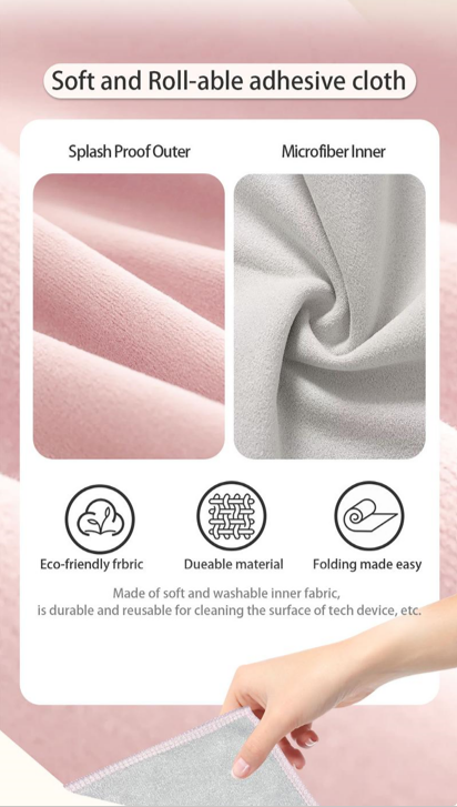 Ultimate Magic Pocket Adjustable Makeup Bag - 22x22 Inch Versatile Pouch for Travel, Cosmetics, Tech Devices, and Accessories!