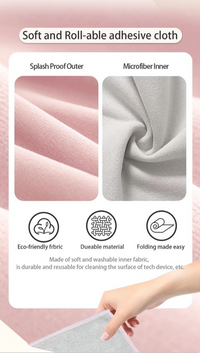 Ultimate Magic Pocket Adjustable Makeup Bag - 22x22 Inch Versatile Pouch for Travel, Cosmetics, Tech Devices, and Accessories!